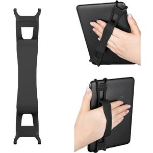 CoBak Hand Strap for 6-7" Kindle/ Voyaga/ Lenovo/ Sony E-Book/ Kindle Fire/ Kobo/ Tablets, Convenient for Bedtime Reading, High-Elastic, Lightweight, Soft and Secure Grip Holder, Black