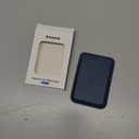 Magnetic Wallet Cell Phone Card Holder for Phone Case with Mag-Safe, Stronger Magnetic RFID Leather Phone Wallet Stick on Series of iPhone 17/16/15/14/13/12 and Pro/Promax,Indigo Blue