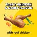 Temptations Kitten Dry Cat Food, Chicken & Dairy, 6.3 lb, 3 Pack | Real chicken, DHA for brain development, strong bones & muscles, crunchy outside & soft inside, 100% complete & balanced (EXP 09/17/26)