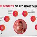 Health Red Light Therapy Benefits Beauty Salon Poster(9) Canvas for Bedroom Living Room Decor 24x16inch(60x40cm) Frame-style