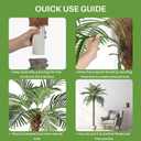 Artificial Phoenix Palm Tree Outdoor Indoor Decor Large Faux Coconut Silk Palm Tree Tropical Fake Tree Large Faux Sago Palm Plant for Home Yard Outside (7 FT)