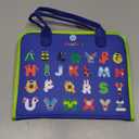 Guolely Busy Board Montessori Toy for 3-6 Year Old Toddlers - Educational Activity Developing Sensory Board for Fine Basic Dress Motor Skills - Travel Toys for Plane Car, Gift for Boys Girls (Blue)