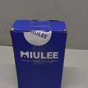 MIULEE Solid Color Sheer Curtains 72 Inches Long 2 Panels Set - Elegant Lightweight Grommet Light Filtering Window Voile Panels/Drapes/Treatment for Bedroom Living Room W42 x L72 Inch, White