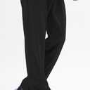Men's Elastic Waist Hiking Pants Water Resistant Quick-Dry Lightweight Outdoor Sweatpants with Zipper Pockets (Black, M)