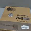 Midcard 10-Sheet Peel and Stick PVC Mosaic Tiles with Peel and Stick Backing for Kitchens and Bathrooms. (Three colors mixed and matched)