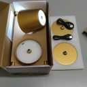 2 Pack Cordless Table Lamp, 5000mAh Portable Rechargeable LED Desk Lamp (Gold)