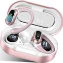 Wireless Earbuds, 2026 Bluetooth 5.4 Headphones Sport, 50Hrs HiFi Stereo Deep Bass Over-Ear buds with ENC Noise Cancelling Mic, IP7 Waterproof & LED Display Earphones with Earhooks for Workout/Running