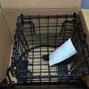 SAYZH Fruit Basket Kitchen Pantry Organizers and Storage - Wooden Top Table, Stackable Metal Wire Basket Stand Cart for Fruit Vegetable Snacks Onion Potato Organization, Black