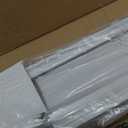 Cordless Vinyl Mini L Blinds 26" W x 48" H, 1" Slat White Horizontal Windows L Blind for Door, Shades, Camper, Light Filtering, Interiors, Arrive 1/2 Inch Narrower Indoor