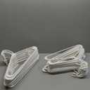 HOUSE DAY White Plastic Hangers 60 Pack, Clothes Hangers with Non Slip Hooks, Durable & Space Saving Coat Hanger, Light-Weight Clothing Hanger, Perfect Closet Organizer for Everyday Use