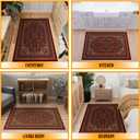 Ottomanson Persian Medallion 3x5 Area Rug for Entryway Non-Slip Kitchen Rug