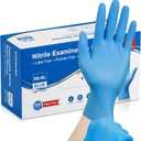 Schneider Nitrile Exam Gloves, Medical Grade Blue Disposable Gloves Latex Free, Rubber Glove for Cleaning, Cooking, Food Prep (Small)