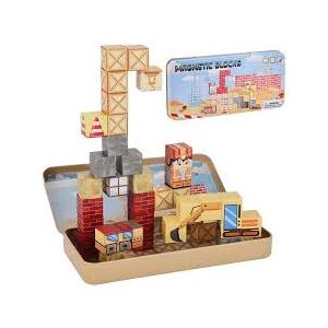 Magnetic Building Blocks Travel Toys for Kids Ages 4-8, Toddler Magnetic Cubes STEM Learning Set with Iron Storage Box – Portable Construction Toys for Boys Girls 3-5