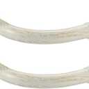 2 Pack Curtain Rods, Room Darking Wrap Around Single Window Rod 3/4 Inch Telescoping Drapery Rod, 48-84, Brushed White