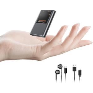 128GB Magnetic Voice Activated Recorder - (9600Hrs) Digital Voice Recorder with Playback, Dictaphone Recording Device Portable Tape Recorder with DSP 5.0-AI Noise Reduction for Work Lectures Meeting