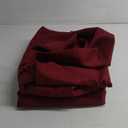 Obstal 2 Pack Fitted Table Covers for 8 Foot Tables - Water Resistant Washable Fabric Polyester Rectangle Table Cover Protector for Wedding, Banquet and Trade Shows, 96L x 30W Inches, Burgundy (8FT | 2 Pack)