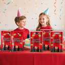 3 x KMZFPYJ 50 Pcs Spider Party Favor Goodie Bags Decorations, Plastic Hero Gift Bags with Handles, Spider Candy Bag for Gifts Wrapping and Kids Birthday Party Supplies