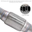 Flex Pipe,Heavy Duty Exhaust Flex Pipe,Car Accessories Stainless Steel Flexible Exhaust Pipes,Universal Muffler Tube Automotive Replacement,Suitable for Most Cars,Trucks (1.75"x6"/10")