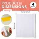4 Rolls Clear Contact Paper, Plastic Book Covers 18 in x 4.5 ft, Contact Paper Peel and Stick, Clear Self Adhesive Protective Liner Papers Protector for Crafts Paperback Textbook Hard Covers Documents