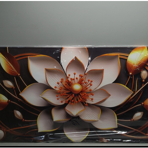 Large Canvas Wall Art Gold and White Flower Picture Wall Decor for Living Room Office Bedroom Decor Wall Painting framed wall art Modern Artwork Decorative Painting Wall Art Ready to Hang 24 x48IN