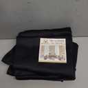 H.VERSAILTEX 4 Panels Blackout Curtain Valances for Kitchen Windows/Living Room/Bathroom Privacy Protection Rod Pocket Decoration Scalloped Window Valance Curtains, 52" W x 18" L, Black