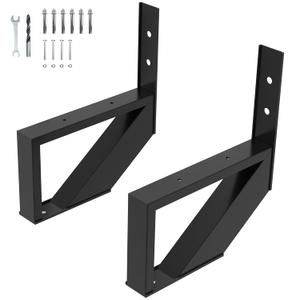 Steel Stair Riser 2 Pack, 1-Step Steel Stair Stringer for Outdoor Steps