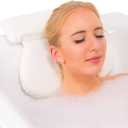 Waterproof Bath Pillow Cushion with Non-Slip Suction Cups Ergonomic Home Spa Headrest