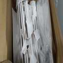 Colarr 12 Pack Baskets for Gifts Empty Bulk Kraft Empty Gift Basket Kit with Handle Wrap Bag Bow DIY Cardboard Market Tray to Fill for Easter Wedding Graduation Party, 9.8" x 6.5" x 4.3"(White)