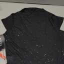 YYA Sheer Mesh Crop Top with Silver Glitter Cap Sleeve Party Top for Women Sexy Blouse S-XXL (Medium)
