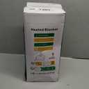 DANENOSA Electric Heated Blanket Queen Size 84''x90'' Soft Flannel & Sherpa Electric Blanket with 10 Heating Levels, Automatically Shut Down After 8h with Overheat Protection Machine Washable