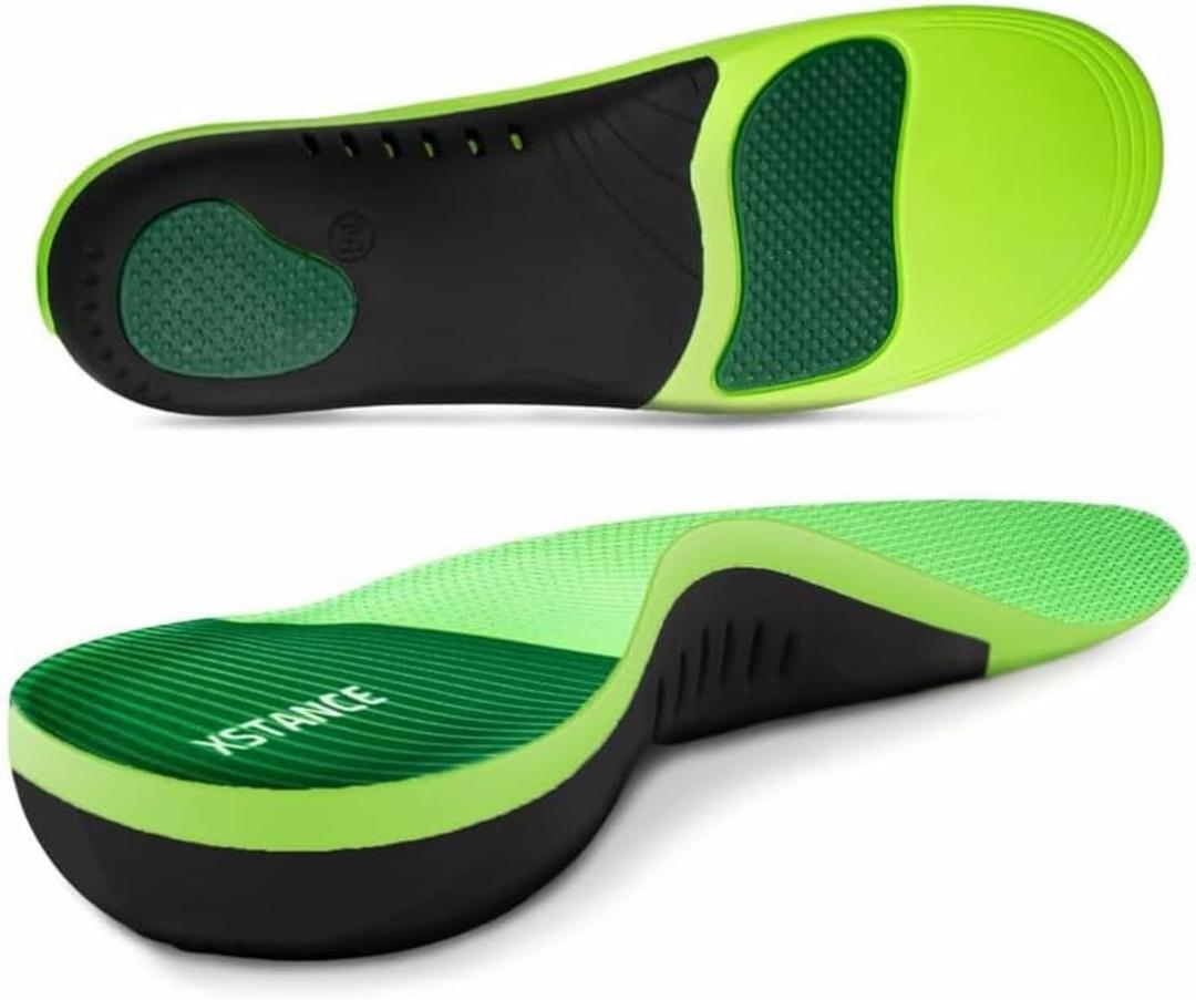 XSTANCE Insoles 2.0 for Men & Women  Plantar Fasciitis, Heel Pain, Flat Feet & Overpronation | Heavy-Duty Arch Support for Standing All Day | Built for 200+ lbs | Mens 6-7.5 / Womens 7-8.5