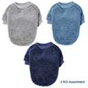Dog Sweaters Clothes Coat for Small Dogs Boy or Girl Cat Puppy Coat Sweatshirts Soft Warm Fluffy Winter Jacket Apparels (Grey,Light Blue, Medium)
