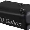 Foldable Portable Water Tank - 30 GAL Large Water Storage with 3/4" PVC Spigot and Hose Kit for Camping, Garden, Emergency Use (Black)