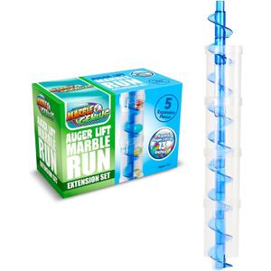 Marble Genius Auger Lift Extension, Marble Run Auger Accessory Set Adds 13 Inches to Lifts for Additional Marbles Racing Fun, Motor & Batteries Not Included, for Ages 5 and Above, Blue