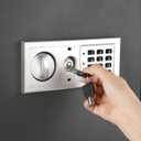 In-Wall Safe with Electronic Keypad and 2 Manual Override Keys - Protect Money, Jewelry, and Passports at Home or Business by Paragon Safes (Gray)