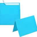 PATIKIL 50Pack Lake Blue 5x7 Blank Cards and Envelopes, Self Seal A7 Envelopes with Folded Cardstock Small for Greeting Cards Wedding Greeting Birthday Invitations Letter Mailing