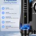 Water Flosser & Ultrasonic Electric Toothbrush Combo, 600ML Water Dental Flosser with 7 Jet Tips, 10 Adjustable Water Pressure, 5 Toothbrush Heads for Home Use, Gums, Braces