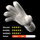 T1TAN Classic 1.0 White-Out Junior - Soccer Gloves Kids - Goalie Gloves for Goalkeeper - Football - Kids & Youth - Size 4