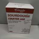 50 OZ Sourdough Starter Jar with Thermometer, Scraper, Cloth Cover and Lid. Reusable Sourdough Jar Kit Use for Home Bakery