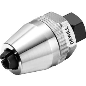 DEWILL Broken Bolt Remover, Stud Extractor Tool to Locks and Removes 1/4-Inch to 1/2-Inch Rounded Studs, Hexagonal Flat - Suitable for Rust, Painted, Damaged Waste Bolts