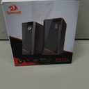 Redragon GS520 RGB Desktop Speakers, 2.0 Channel PC Computer Stereo Speaker with 6 Colorful LED Modes, Enhanced Sound and Easy-Access Volume Control, USB Powered w/ 3.5mm Cable (Black)