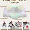 Osteo Cervical Pillow for Neck Pain Relief, Hollow Design Odorless Memory Foam Pillows with Cooling Case, Adjustable Orthopedic Bed Pillow for Sleeping, Support for Side Back Sleepers