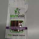 Nature Gnaws Bacon Cheese Bar Chews for Dogs (4 Count)  Hard Long Lasting for Aggressive Chewers - Rawhide Free Dog Chew Bones - Yak Alternative