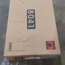 Makeup Vanity with Lighted Mirror & Electrical Outlet - 2 Shelves, 2 Drawers, Bottom Storage - Comes with Upholstered Stool White