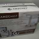 AMZCHEF Espresso Machine with Upgraded Automatic Milk Frother, 20 Bar Cappuccino Machines with LCD Display for Home Gifts, Latte Coffee Maker with Dual Wall & Filters, Sliver