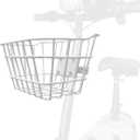 Small Front Basket for Teen Scooters & Electric Scooters - Rust-Resistant with Fixed Holder - 2.5gal Capacity Fits Knee Scooters