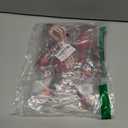 Dog Dress Bowknot Harness Leash Set for Small Dogs Girl Cute Plaid Dog Dress Pearls Bow Tie Spring Summer Princess Clothes Birthday Holiday Doggie Outfits for Puppy Cats Girl Apparel (Red, Small)