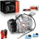 A-Premium Air Conditioner AC Compressor with Clutch Compatible with Mazda 3 2004-2009, 3 Sport 2009, 5 2006-2010, 2.0L 2.3L