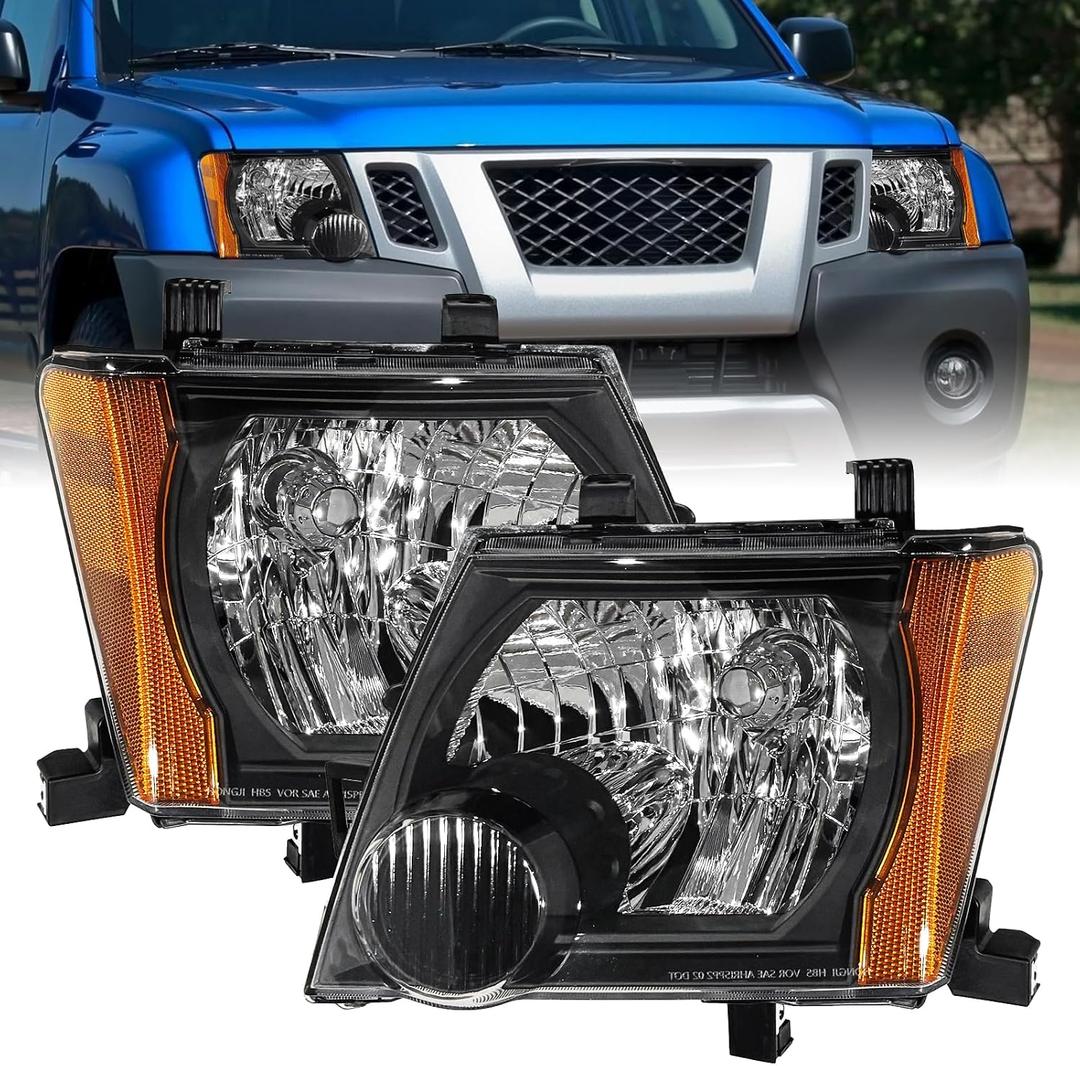 Halogen Headlight Assembly Compatible with 2005-2015 Nissan Xterra