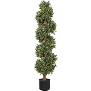 3.8FT Artificial Topiaries - Outdoor Topiary Trees for Porch & Garden Decor - Faux Topiaries & Fake Topiary Tree - Artificial Outdoor Trees Collection